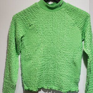 Nike runners slim top in lime green